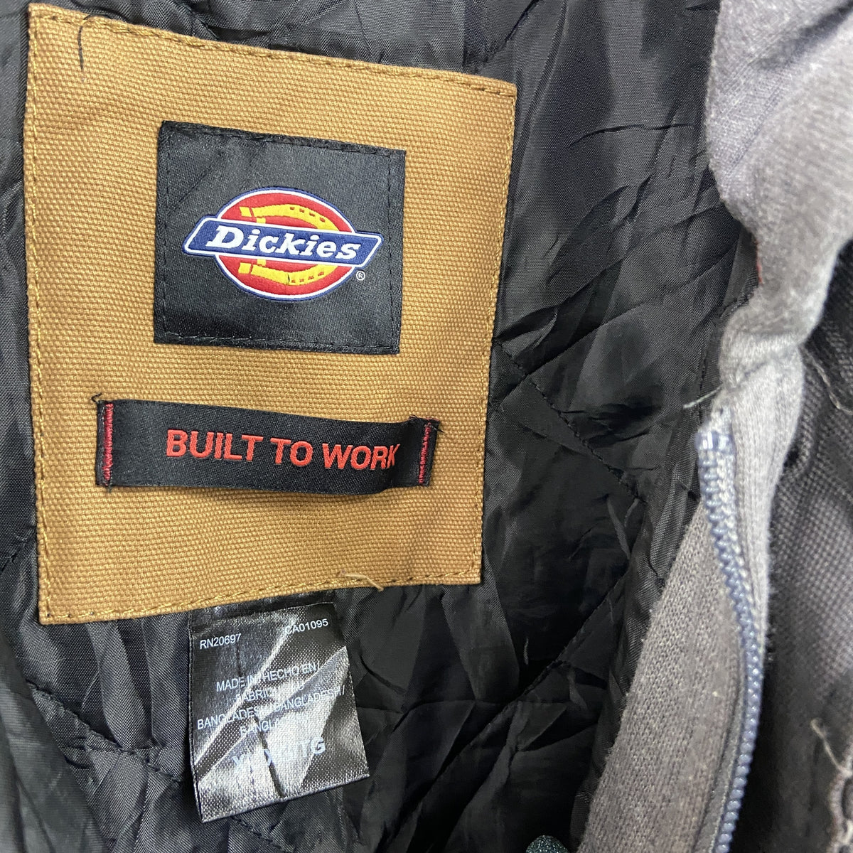 Dickies　ディッキーズ　ワークジャケット/フーディー　黒　ブラック　XLサイズ ワークウェア メンズ コットン 古着