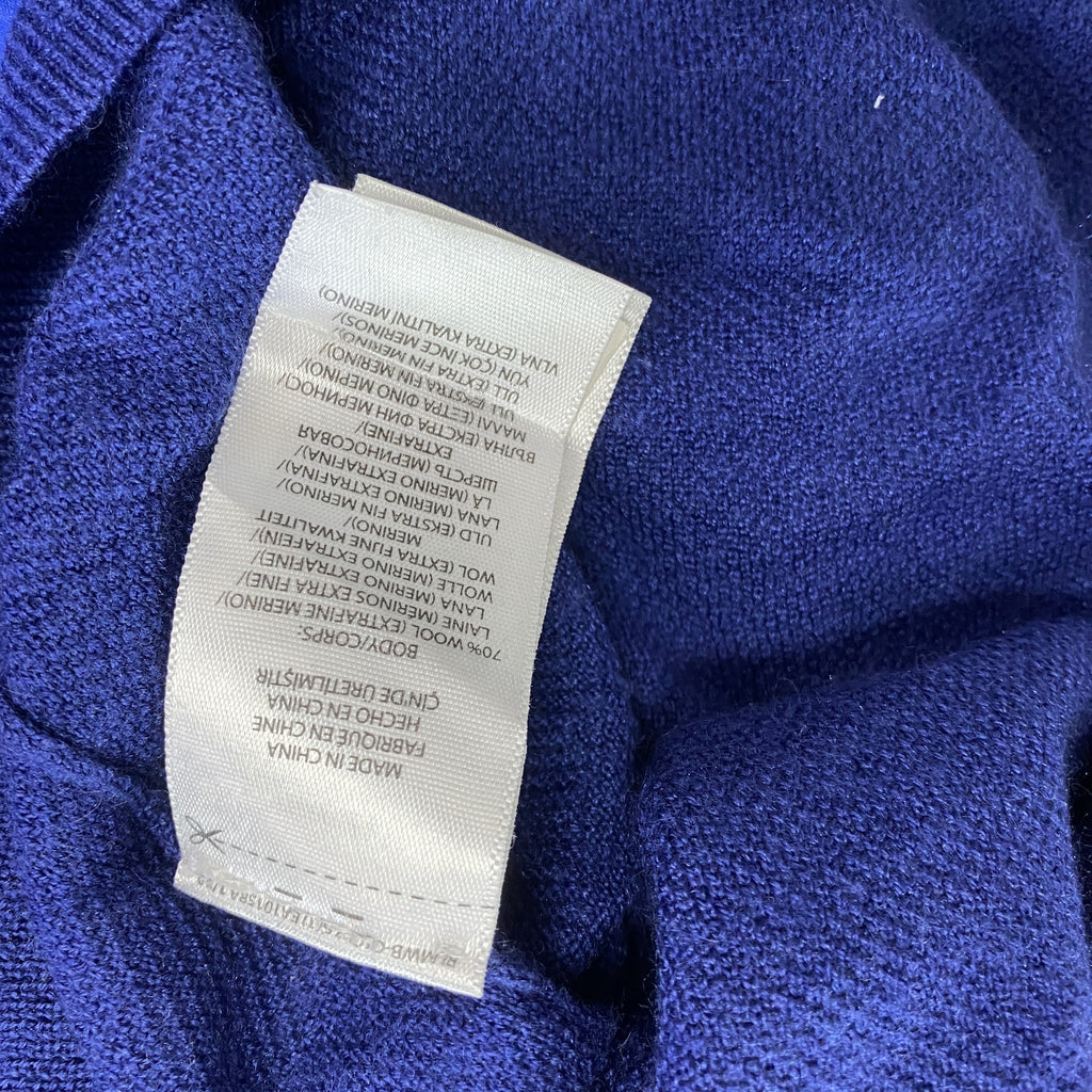 POLO RALPH LAUREN　ポロラルフローレン　ニットセーター　青　ブルー　XLサイズ　古着