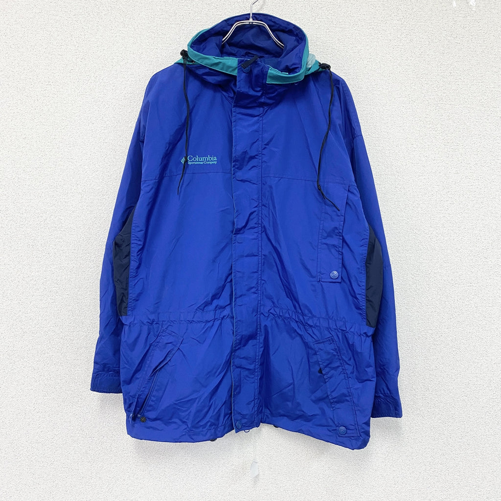 Columbia　コロンビア　マウンテンパーカー　青　ブルー　Lサイズ　古着