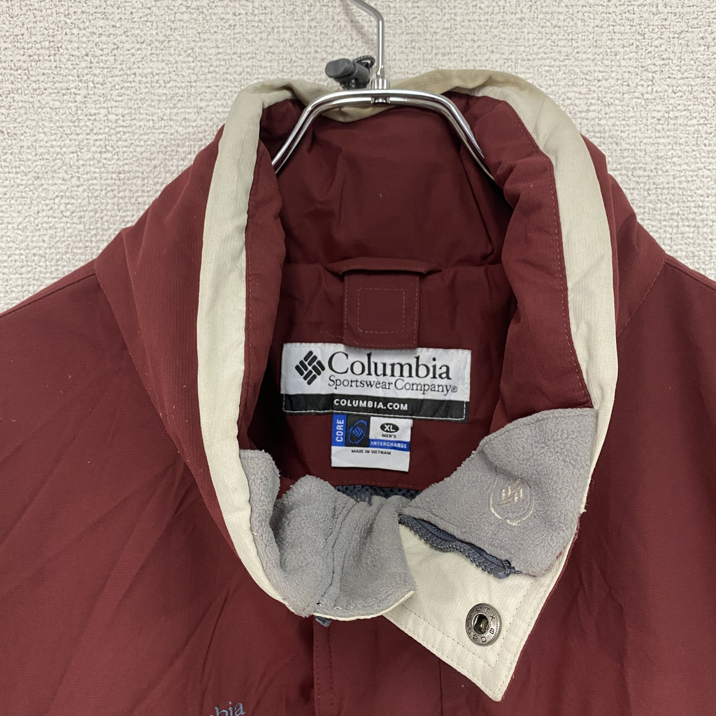 Columbia　コロンビア　マウンテンパーカー　赤　レッド　XLサイズ　古着