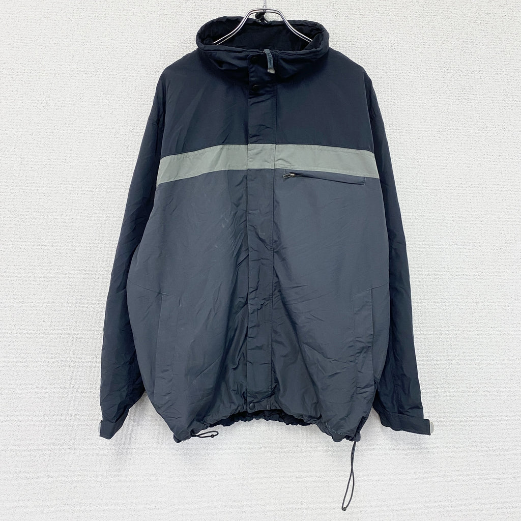 L.L.Bean　エルエルビーン　フルジップジャケット　紺　ネイビー　グレー　古着