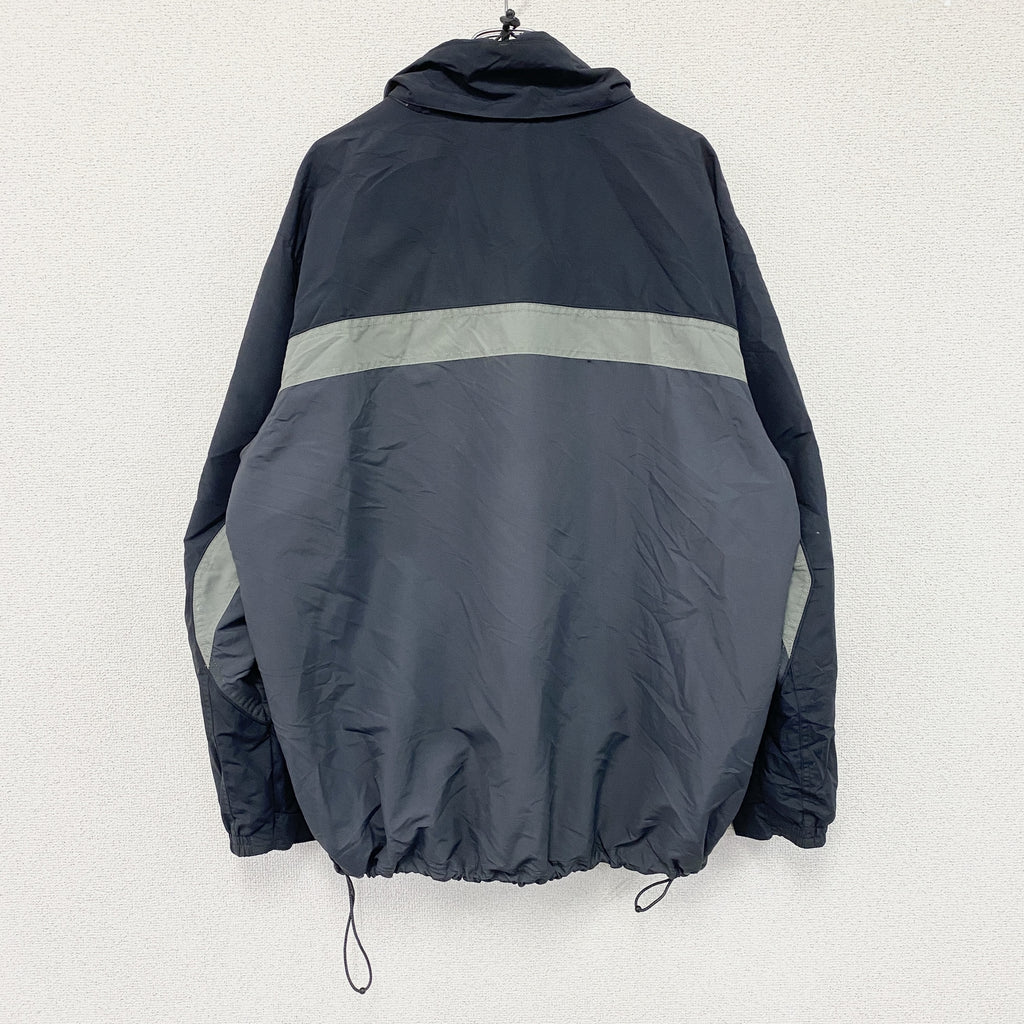 L.L.Bean　エルエルビーン　フルジップジャケット　紺　ネイビー　グレー　古着