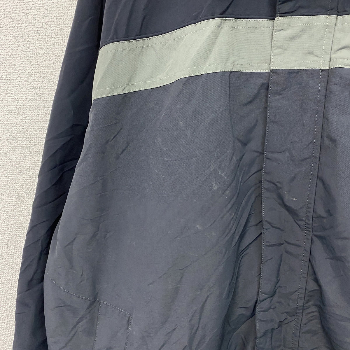 L.L.Bean　エルエルビーン　フルジップジャケット　紺　ネイビー　グレー　古着