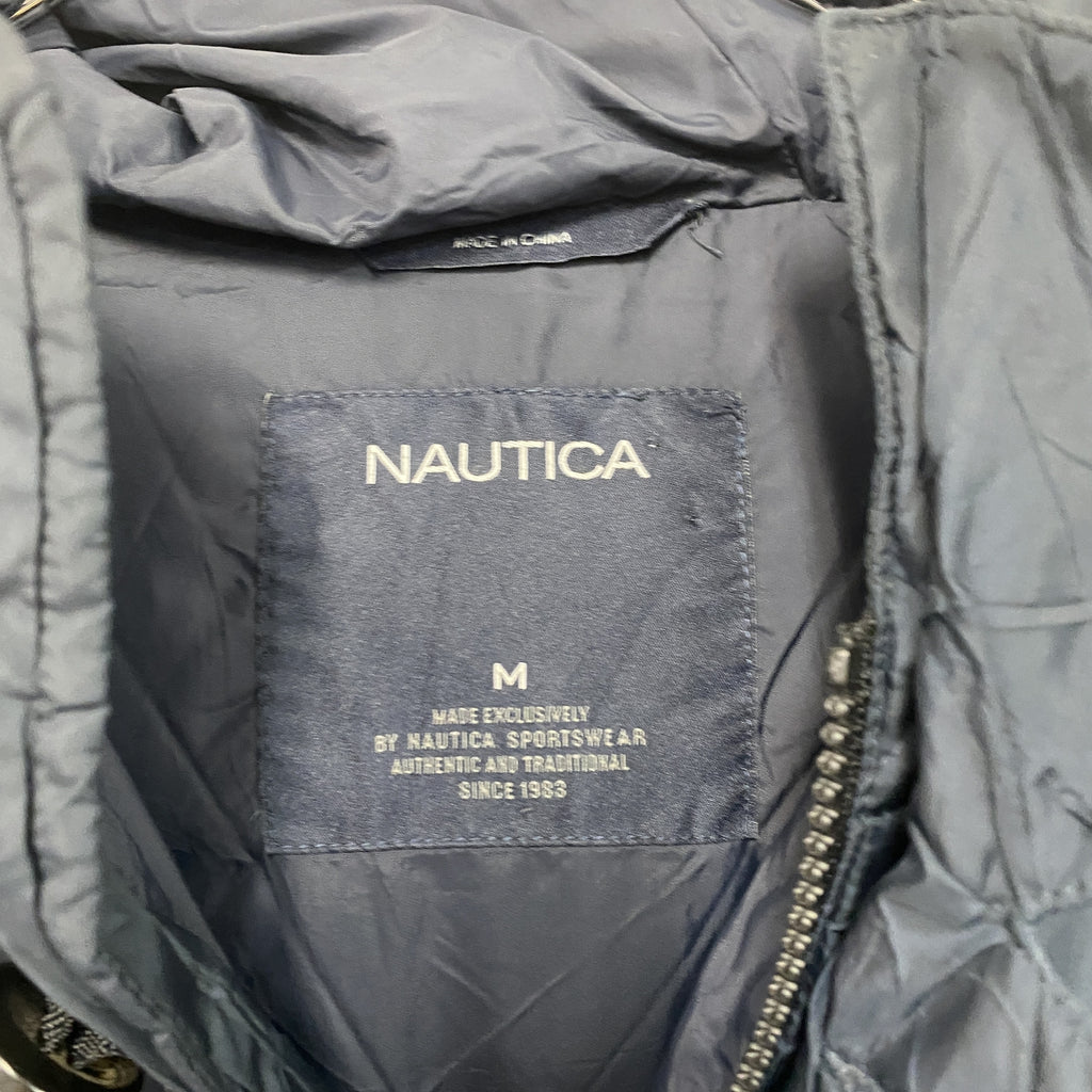 NAUTICA　ノーティカ　ダウンジャケット　紺　ネイビー　Mサイズ　古着