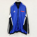 adidas　アディダス　トラックジャケット/ジャージ　青　ブルー　Oサイズ　古着