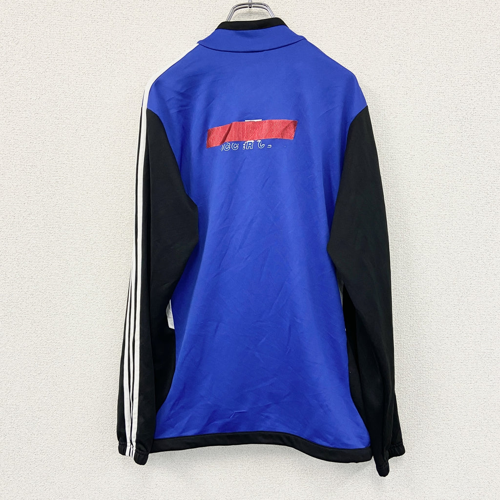 adidas　アディダス　トラックジャケット/ジャージ　青　ブルー　Oサイズ　古着
