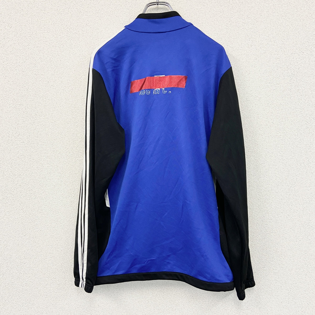 adidas　アディダス　トラックジャケット/ジャージ　青　ブルー　Oサイズ　古着