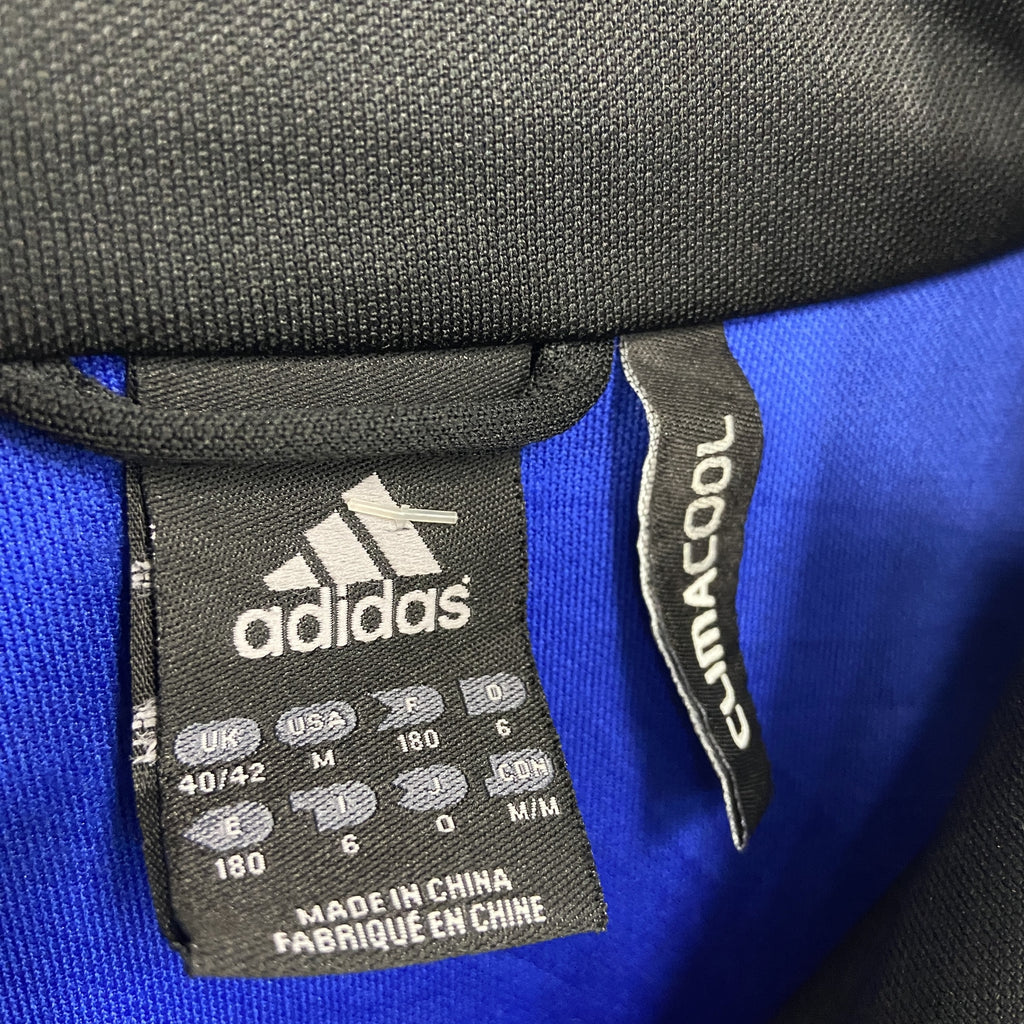 adidas　アディダス　トラックジャケット/ジャージ　青　ブルー　Oサイズ　古着