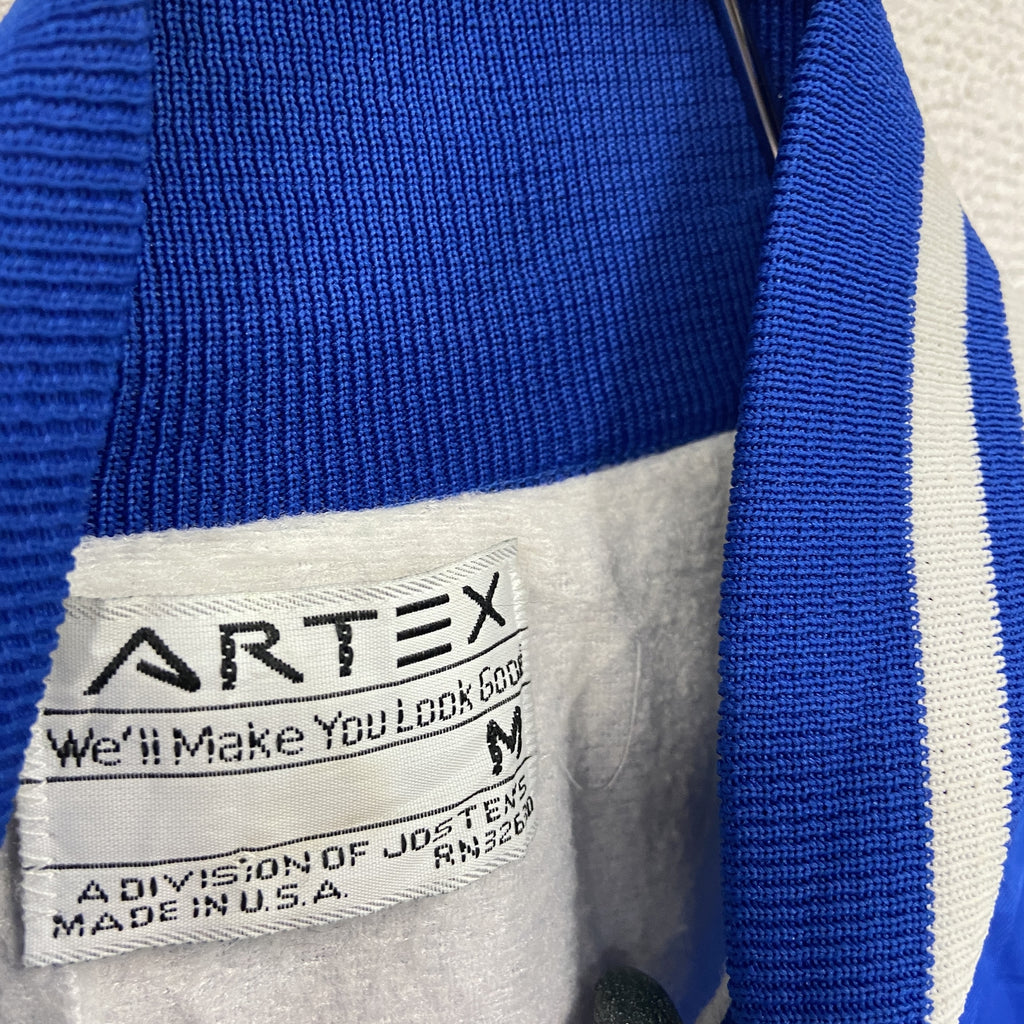 Artex　スタジャン/スタジアムジャケット　青　ブルー　Mサイズ　古着