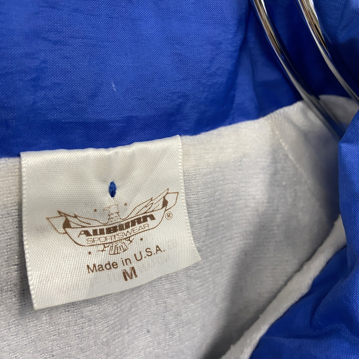 AUBURN　コーチジャケット　青　ブルー　Mサイズ　古着