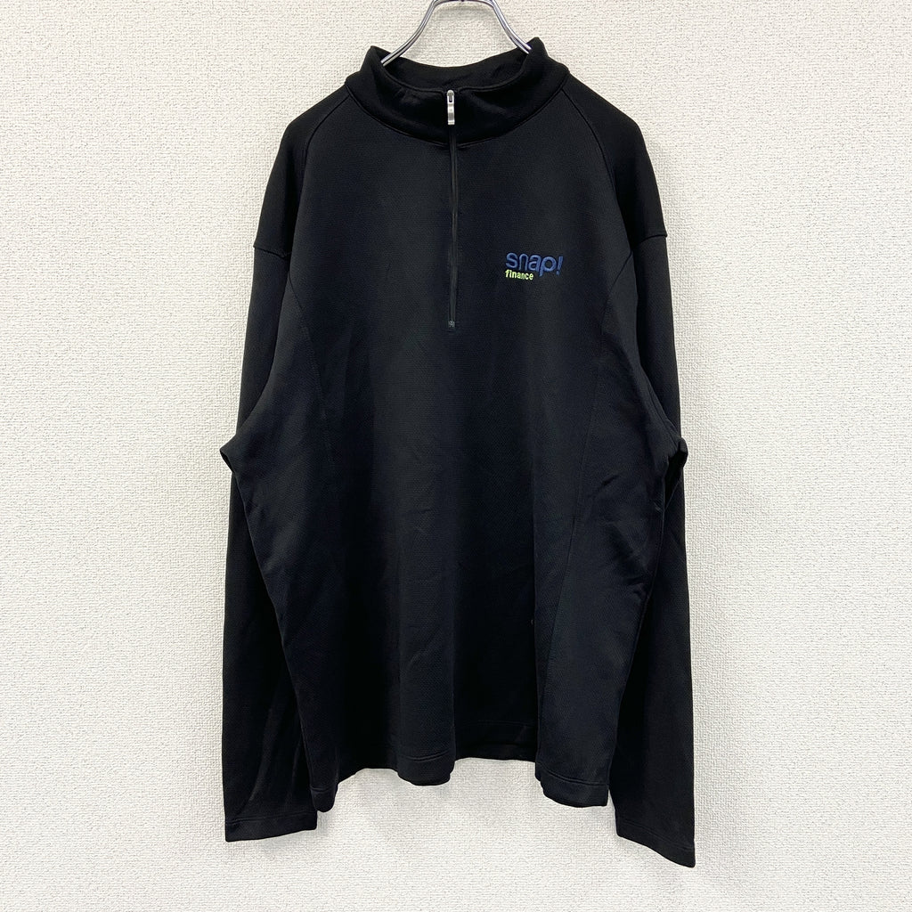 NIKE　ナイキ　ハーフジップトレーナー　黒　ブラック　XLサイズ　古着