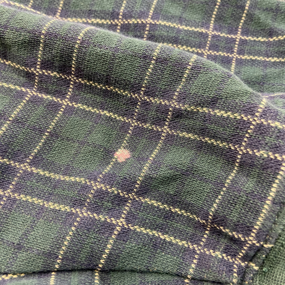 Eddie Bauer　エディーバウアー　長袖ポロシャツ　チェック柄　緑　グリーン　Lサイズ　古着