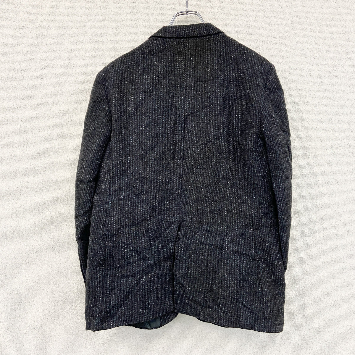 STAFFORD　Harris Tweed　ハリスツイード　テーラードジャケット　ダークグレー　古着