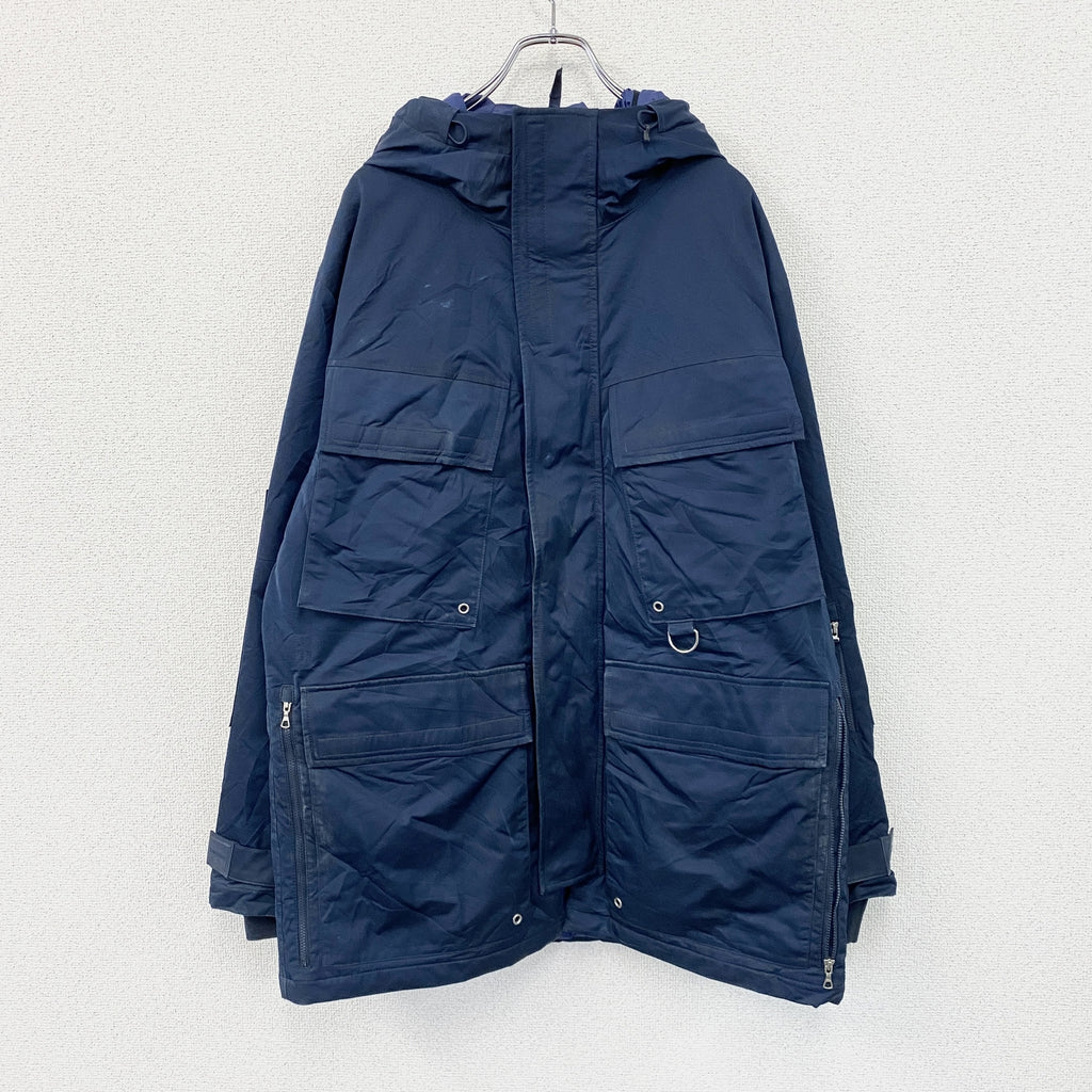 LACOSTE　ラコステ　マウンテンパーカー　中綿入り　紺　ネイビー　Mサイズ　古着