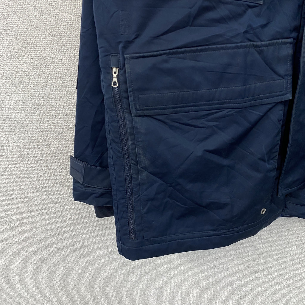 LACOSTE　ラコステ　マウンテンパーカー　中綿入り　紺　ネイビー　Mサイズ　古着