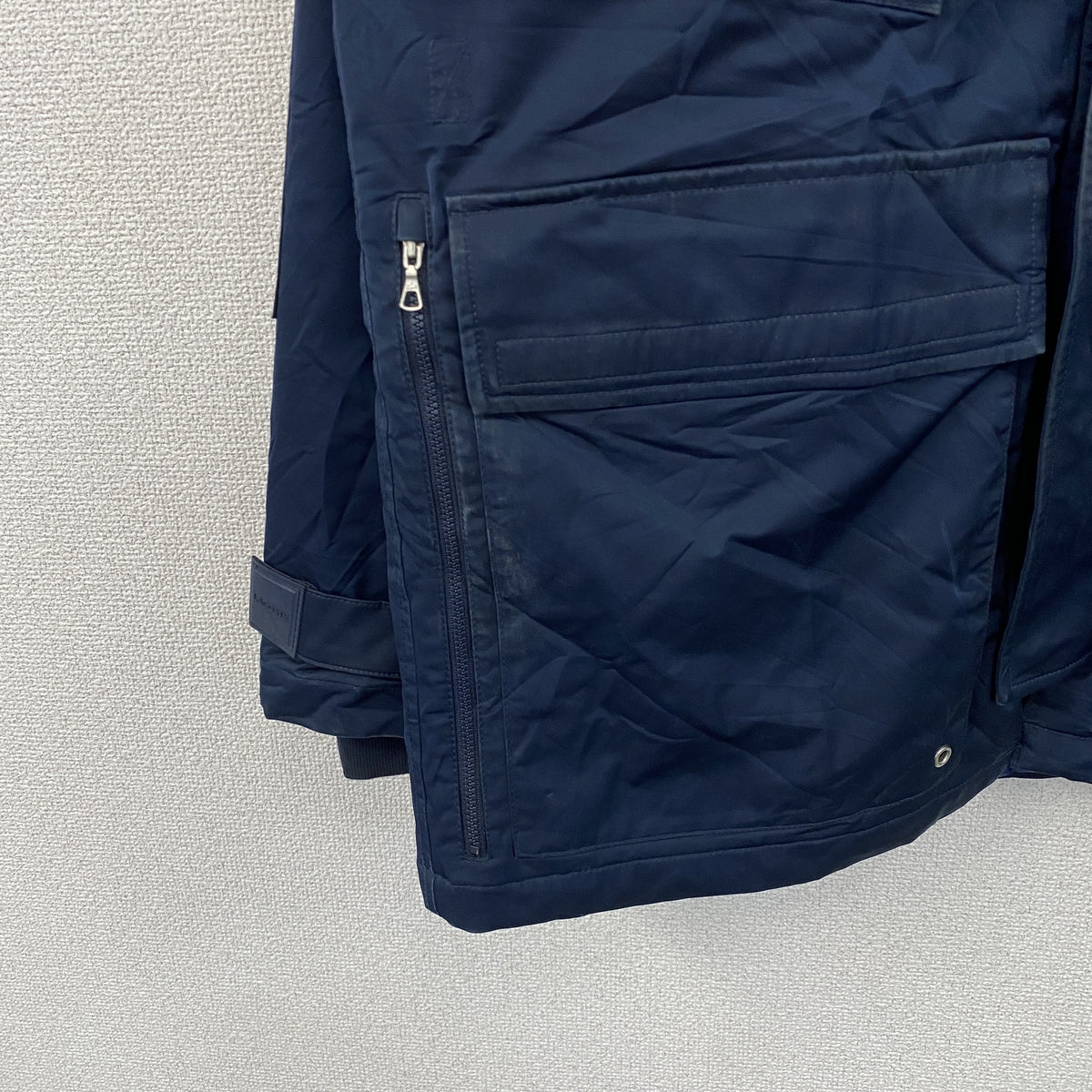 LACOSTE　ラコステ　マウンテンパーカー　中綿入り　紺　ネイビー　Mサイズ　古着