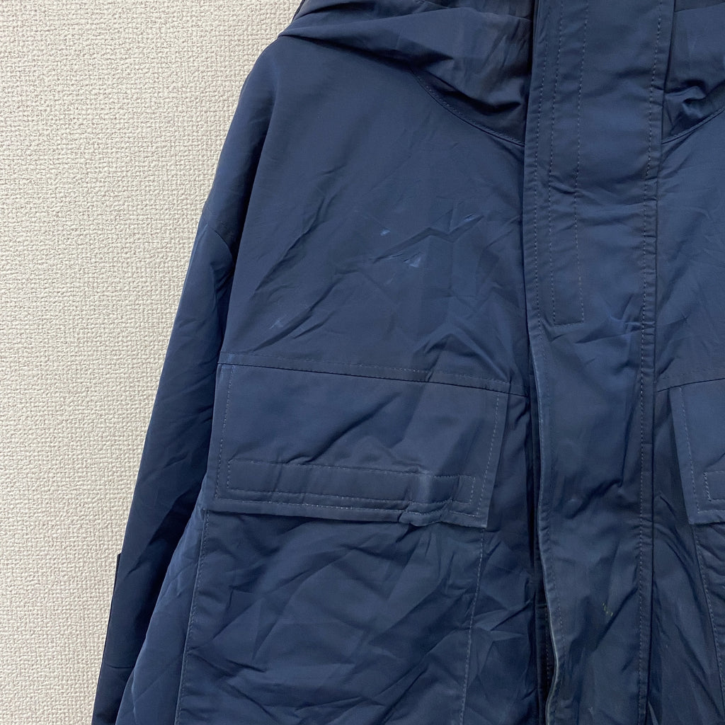 LACOSTE　ラコステ　マウンテンパーカー　中綿入り　紺　ネイビー　Mサイズ　古着