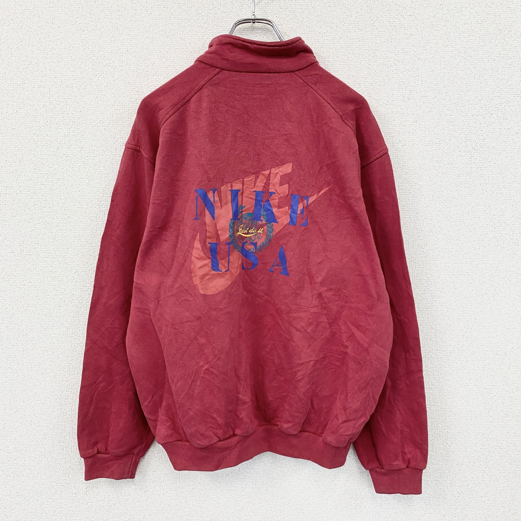 NIKE　ナイキ　ハーフジップスウェット/トレーナー　赤　レッド　Sサイズ　古着