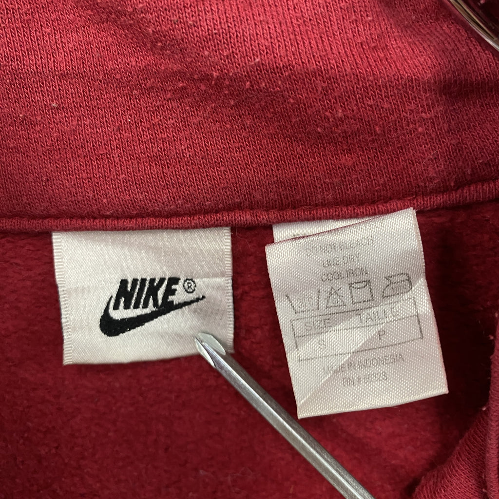NIKE　ナイキ　ハーフジップスウェット/トレーナー　赤　レッド　Sサイズ　古着