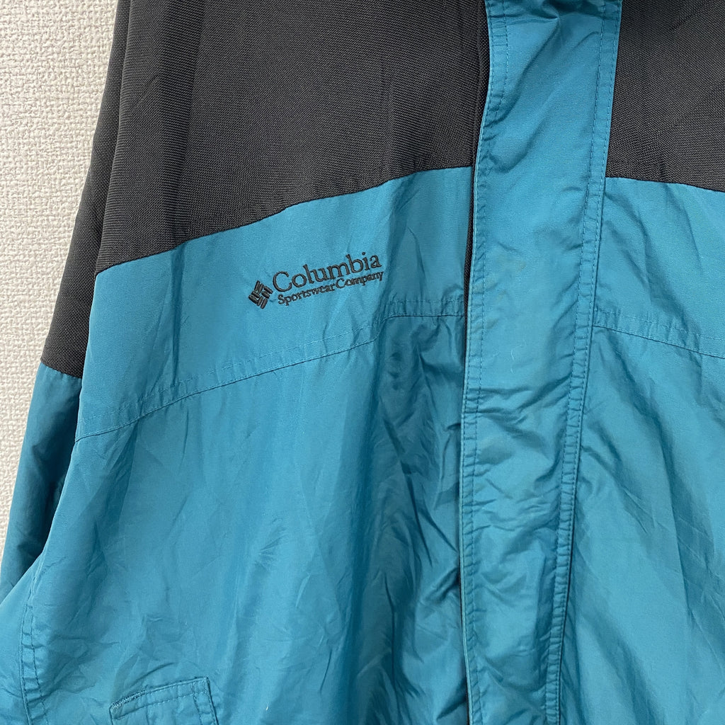 Columbia　コロンビア　Bugaboo　バガブー　マウンテンパーカー　ブルーグリーン　Lサイズ　古着