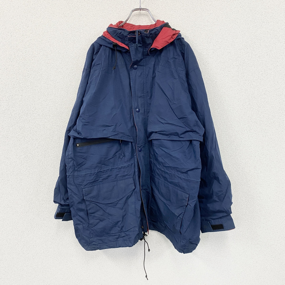 Eddie Bauer　エディバウアー　マウンテンパーカー/ナイロンジャケット　紺　ネイビー　XLサイズ　古着