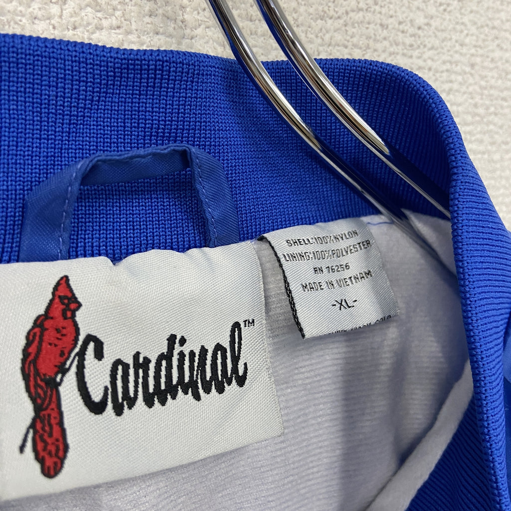 Cardinal　スタジャン/スタジアムジャケット　ナイロンジャケット　青　ブルー　XLサイズ　古着
