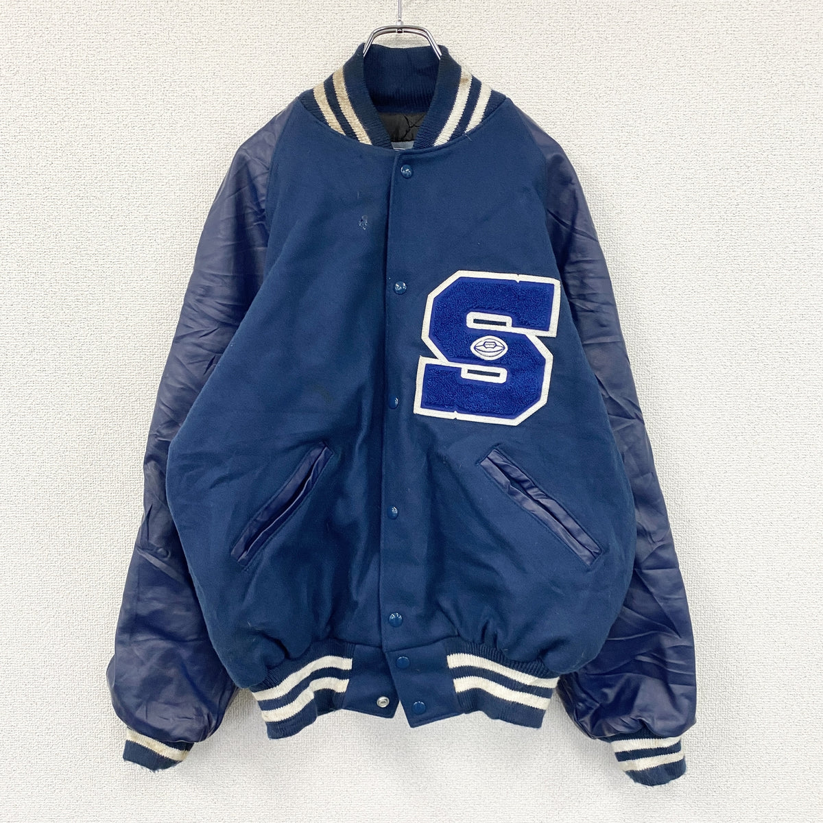 NEFF　ネフ　スタジャン/スタジアムジャケット　青　ブルー　XLサイズ　古着