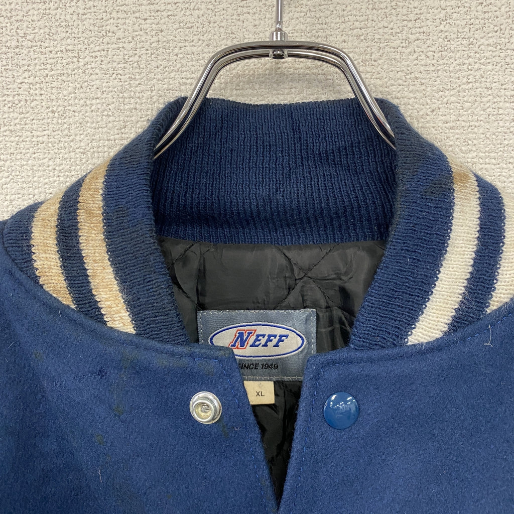 NEFF　ネフ　スタジャン/スタジアムジャケット　青　ブルー　XLサイズ　古着
