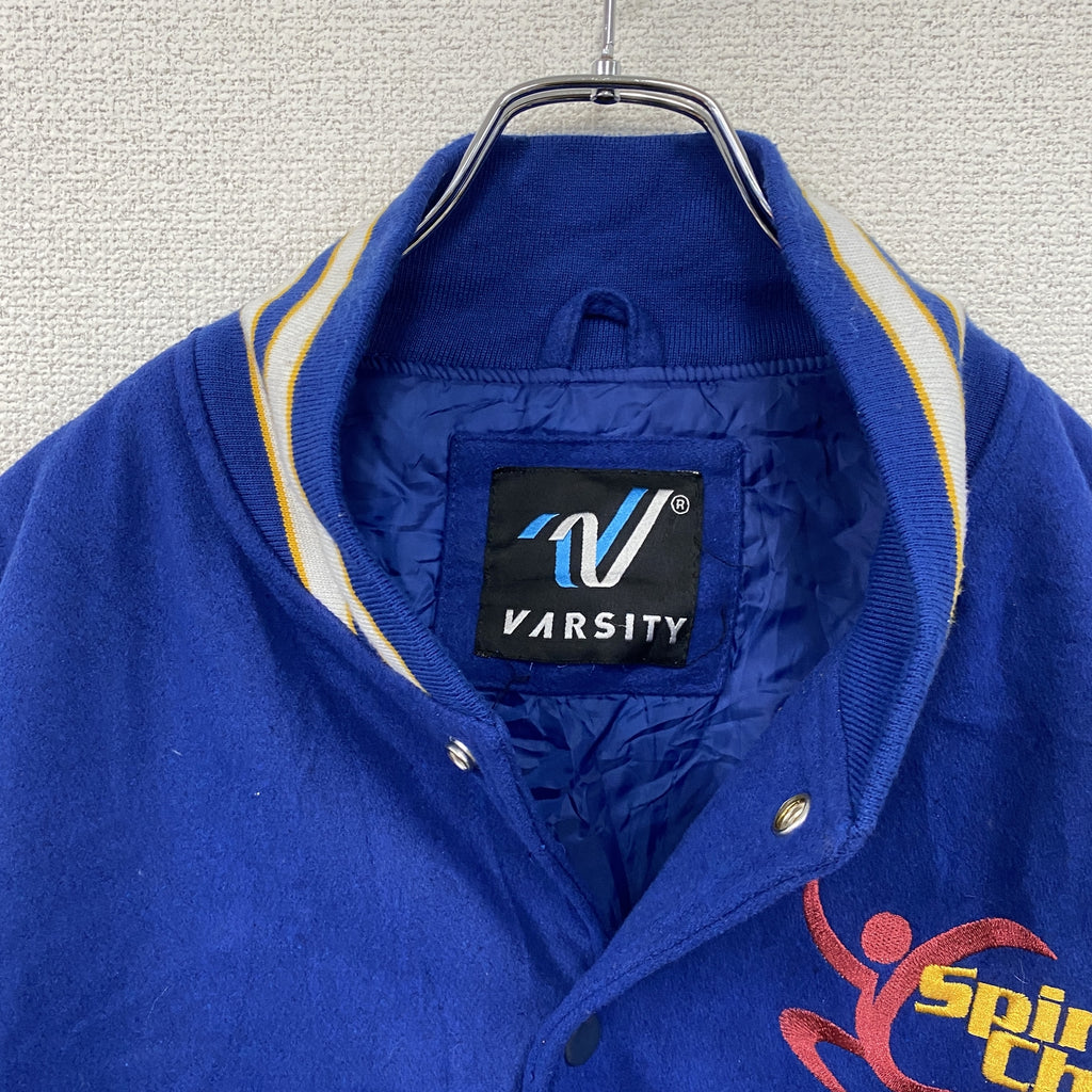 VARSITY　バーシティ　スタジャン/スタジアムジャケット　青　ブルー　古着