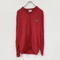 IZOD LACOSTE　アイゾット ラコステ　Vネックニットセーター　赤　レッド　3サイズ　古着