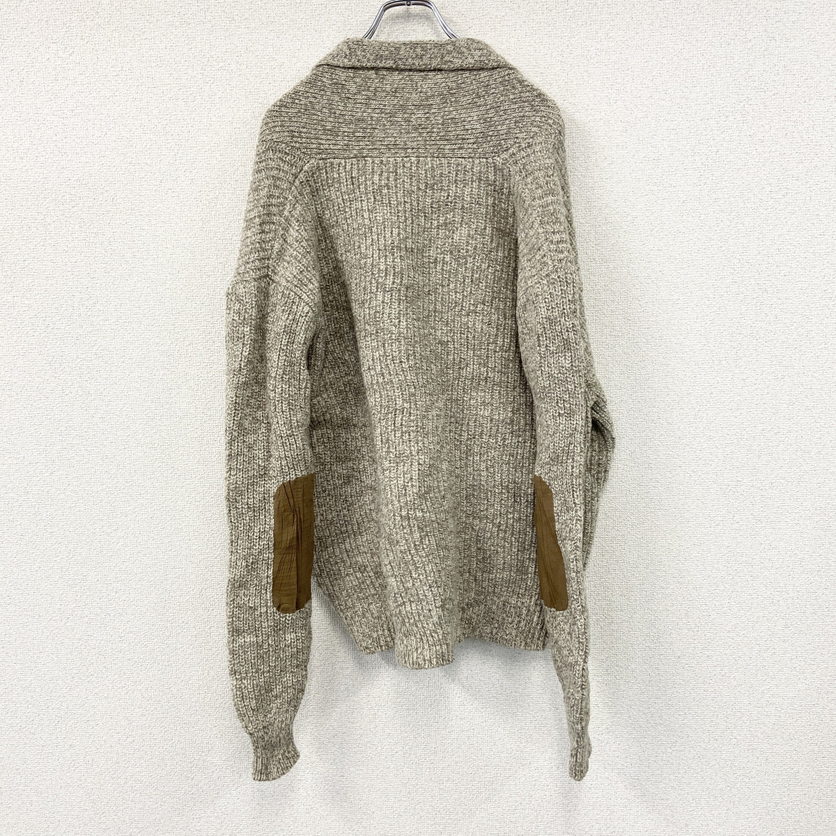 ORVIS　オービス　ウールニットカーディガン　ベージュ　XLサイズ　古着