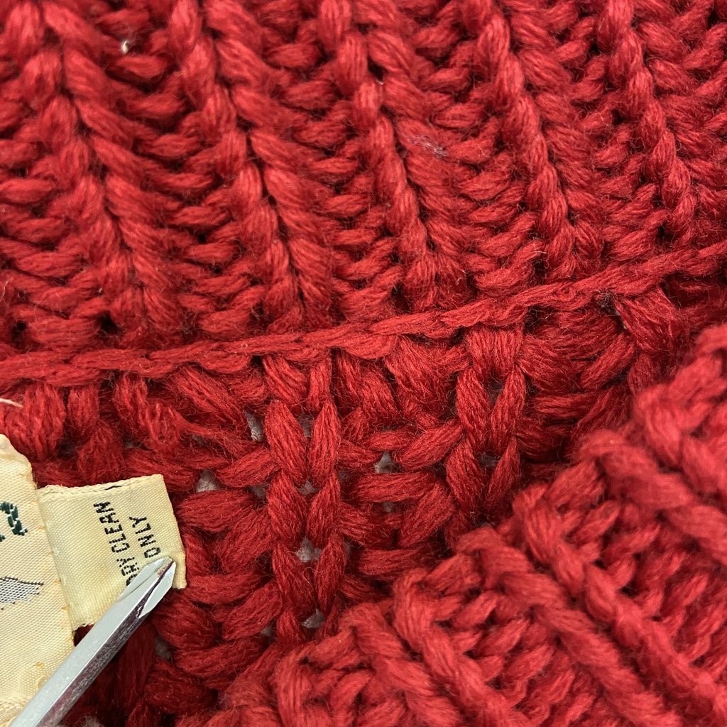 Station Mounti Knitters　ウールニットセーター　赤　レッド　XLサイズ メンズ 古着