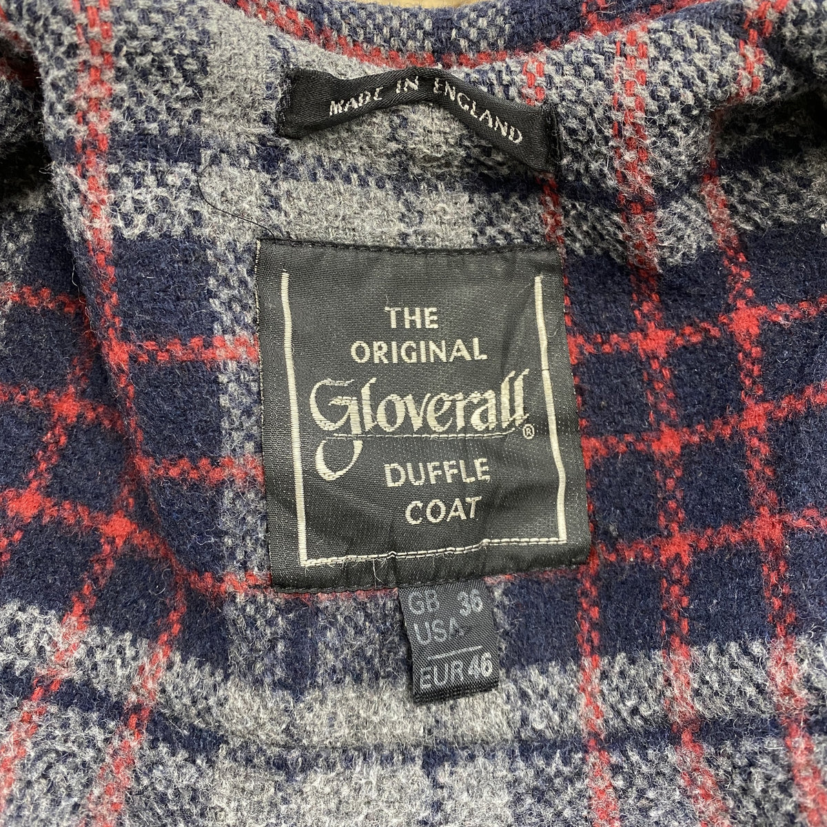 Gloverall　グローバーオール　ダッフルコート/フーディー　紺　ネイビー　36サイズ　古着