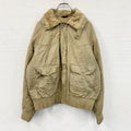 GIVENCHY　ジバンシィ　フライトジャケット/ブルゾン　襟ボア　ベージュ　46サイズ　古着
