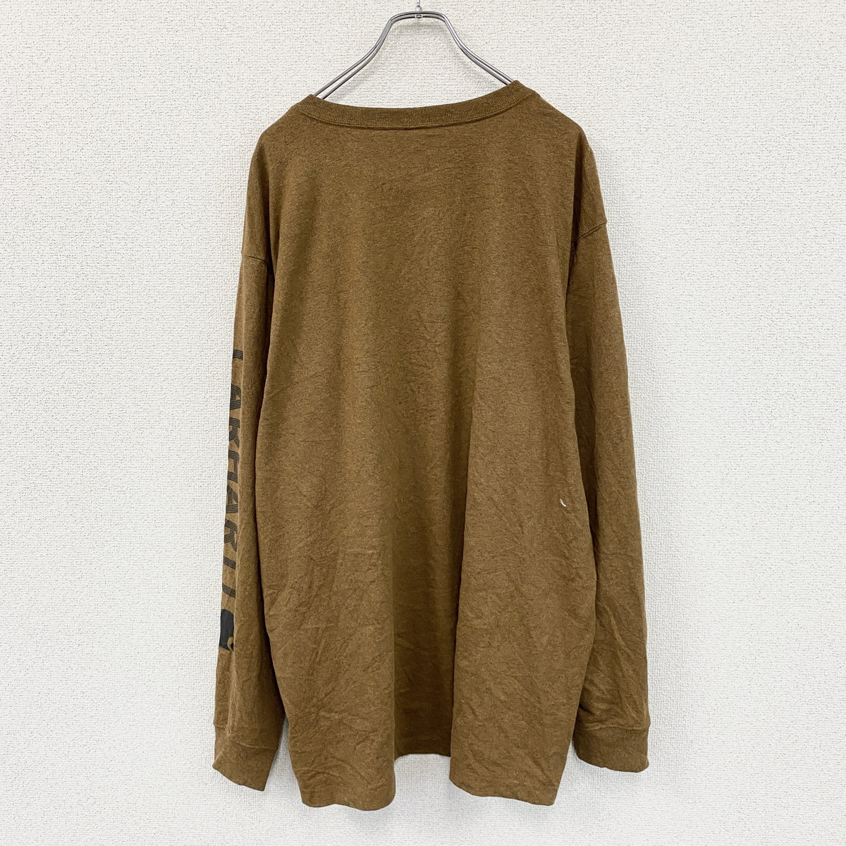 carhatt　カーハート　長袖Tシャツ/ロンT　茶色　ブラウン　XLサイズ　古着