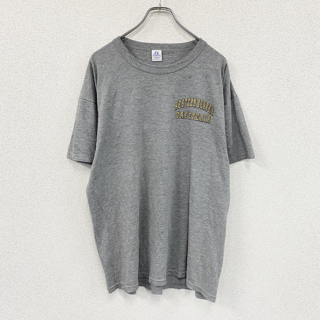 RUSSELL ATHLETIC　ラッセルアスレチック　半袖プリントTシャツ　グレー　Lサイズ　古着