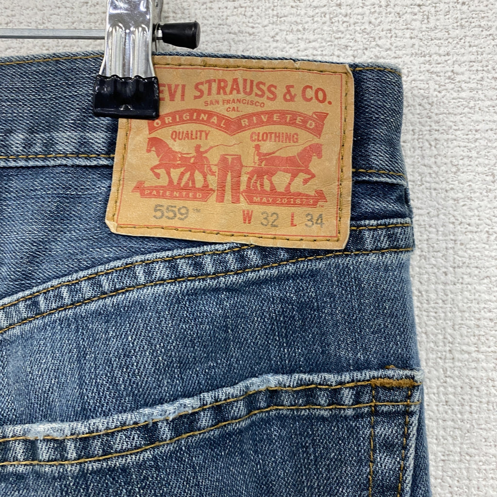Levi's　リーバイス　559　デニムパンツ/ジーンズ　ジップフライ　インディゴ　W32サイズ　古着
