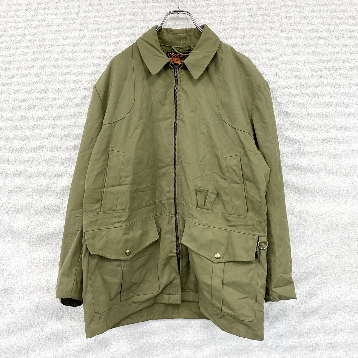 L'Esquimau　レスキモー　ハンティングジャケット　オリーブカーキ　52サイズ　古着