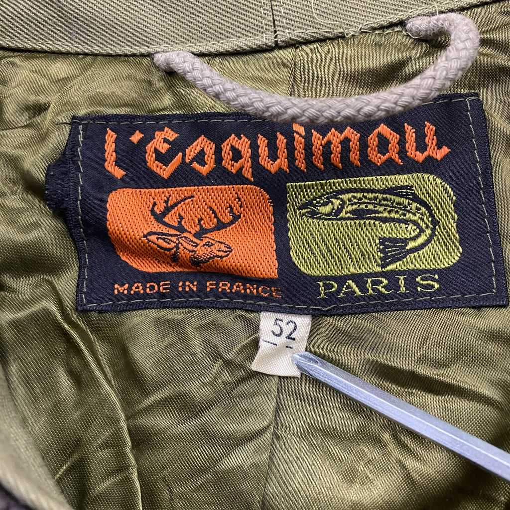 L'Esquimau　レスキモー　ハンティングジャケット　オリーブカーキ　52サイズ　古着
