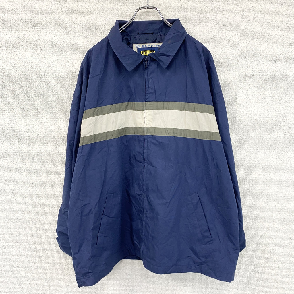 UTILITY　ワークジャケット　紺　ネイビー　Lサイズ　古着