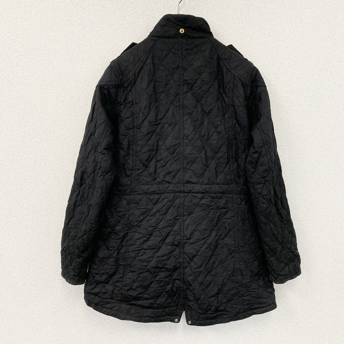 Barbour　バブアー　キルティングジャケット　黒　ブラック　8サイズ　古着