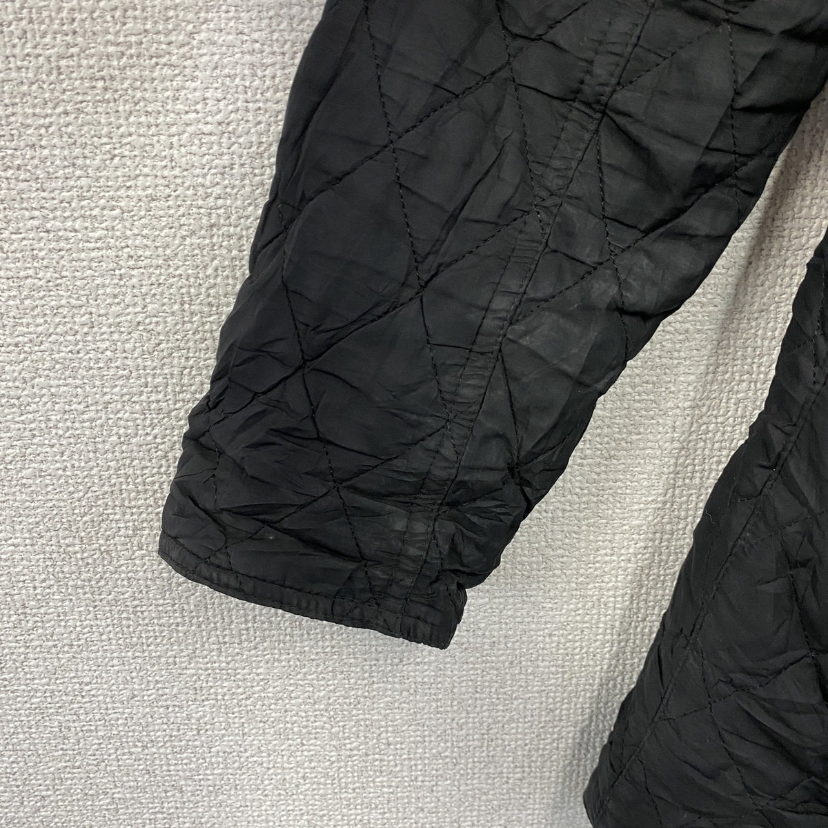 Barbour　バブアー　キルティングジャケット　黒　ブラック　8サイズ　古着