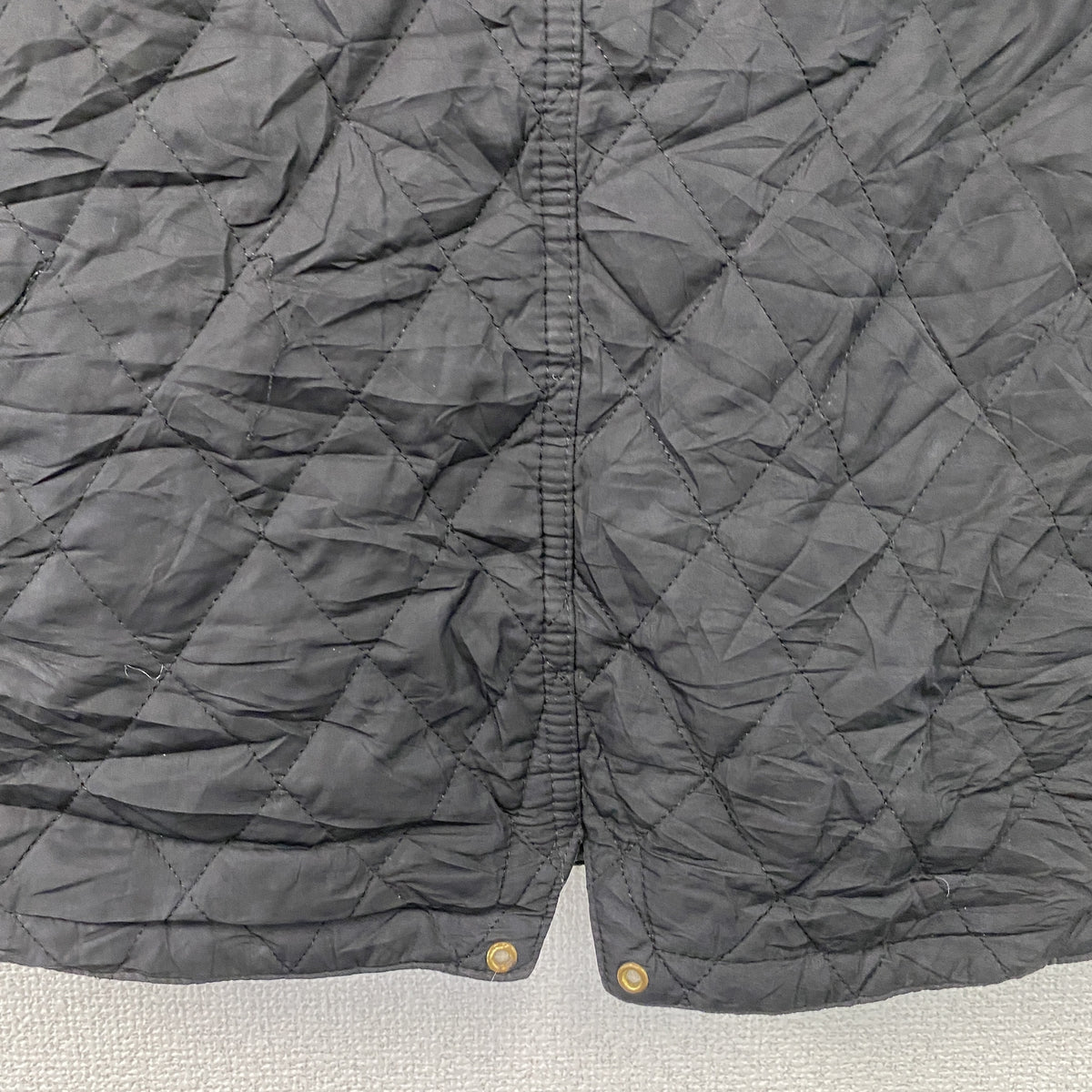 Barbour　バブアー　キルティングジャケット　黒　ブラック　8サイズ　古着