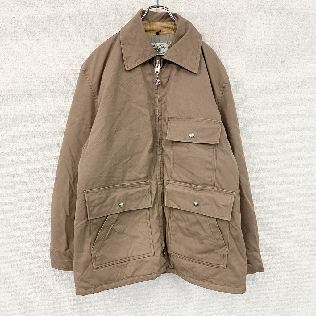 PACIFIC TRAIL　フルジップジャケット　茶色　ブラウン　XLサイズ メンズ 古着