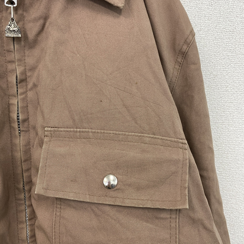 PACIFIC TRAIL　フルジップジャケット　茶色　ブラウン　XLサイズ メンズ 古着