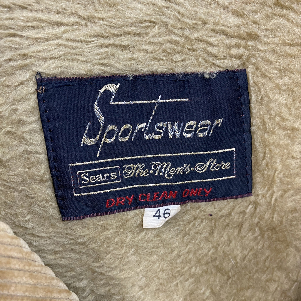 SEARS　シアーズ　コーデュロイジャケット　茶色　ブラウン　46サイズ　古着