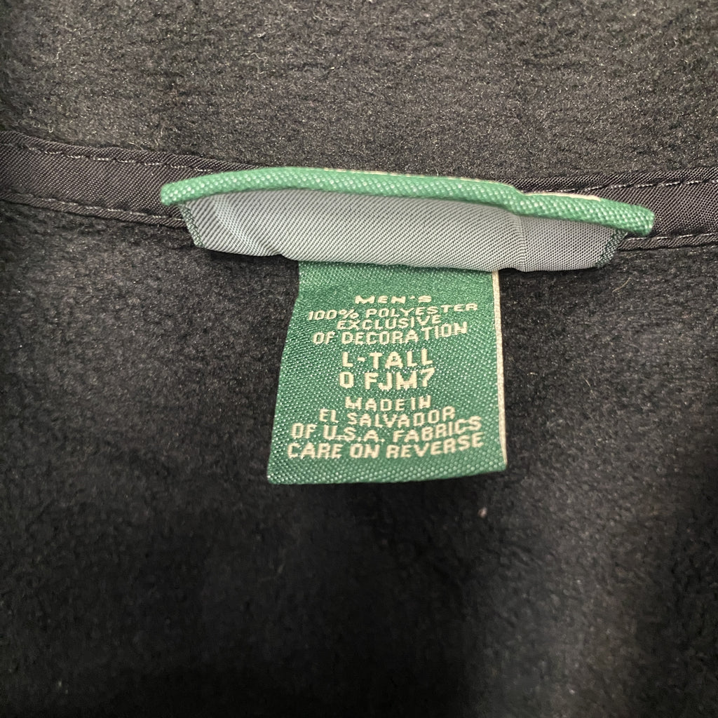 L.L.Bean　エルエルビーン　フルジップベスト/フリースベスト　黒　ブラック　Lサイズ　古着