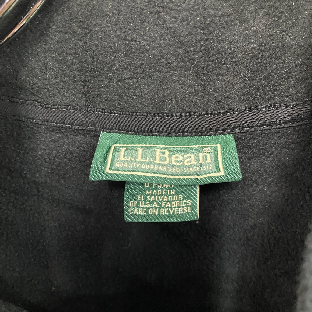 L.L.Bean　エルエルビーン　フルジップベスト/フリースベスト　黒　ブラック　Lサイズ　古着