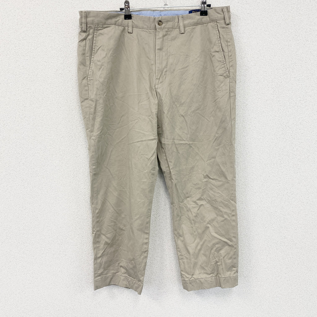 POLO RALPH LAUREN　ラルフローレン　チノパンツ　ジップフライ　ベージュ　36/32サイズ　古着