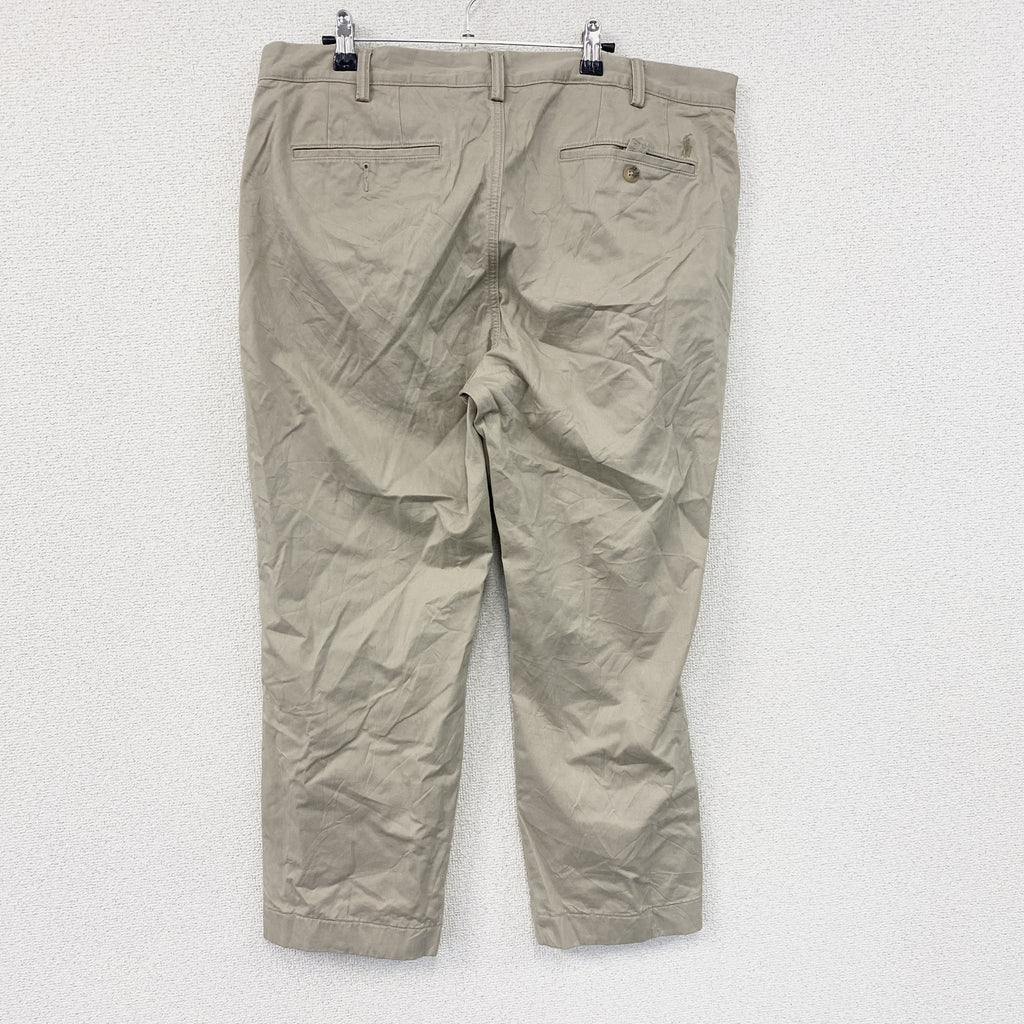 POLO RALPH LAUREN　ラルフローレン　チノパンツ　ジップフライ　ベージュ　36/32サイズ　古着